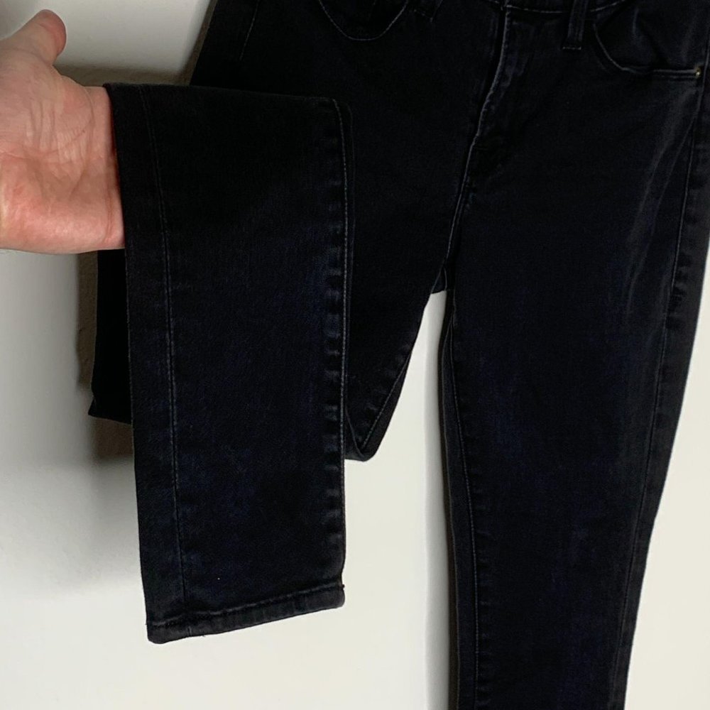 FRAME Denim Le Skinny de Jeanne Black Jeans 27 - Picture 5 of 11